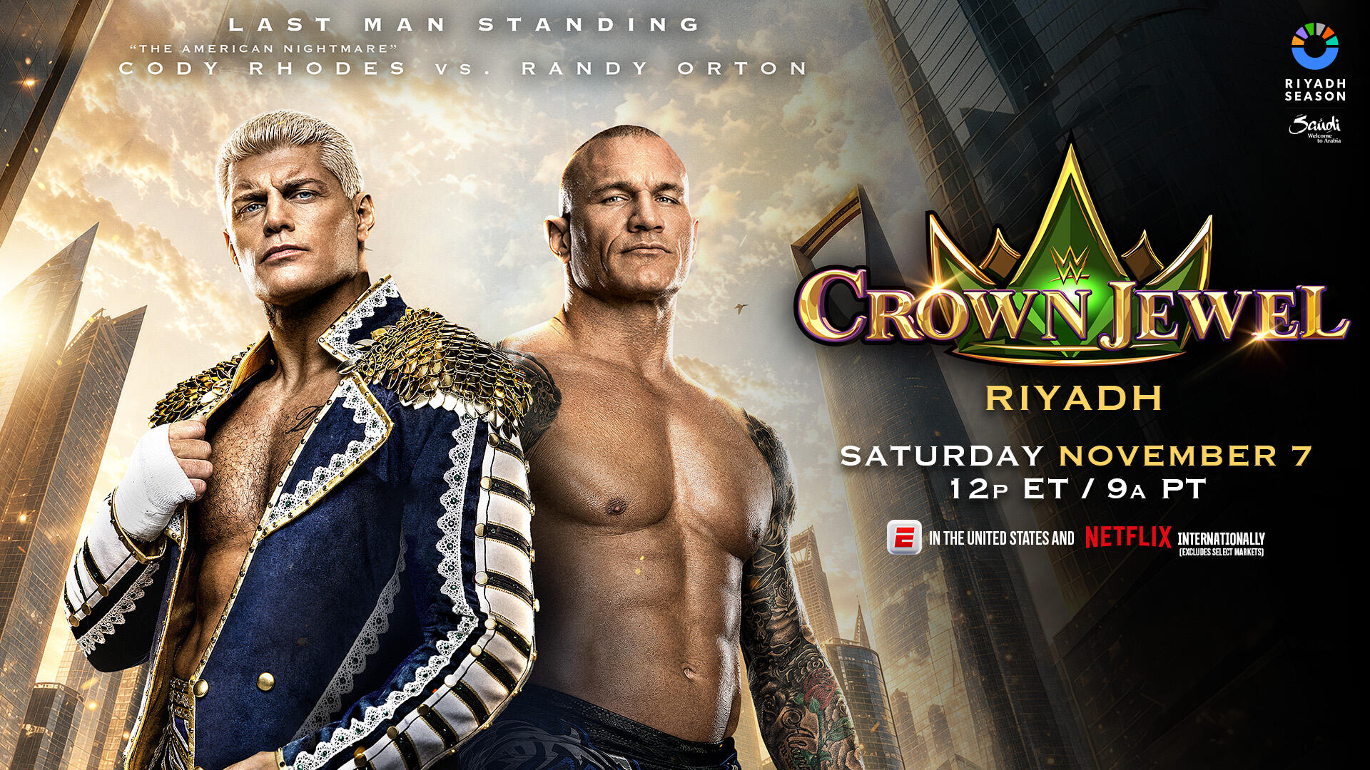 Cody Rhodes vs. Randy Orton match graphic