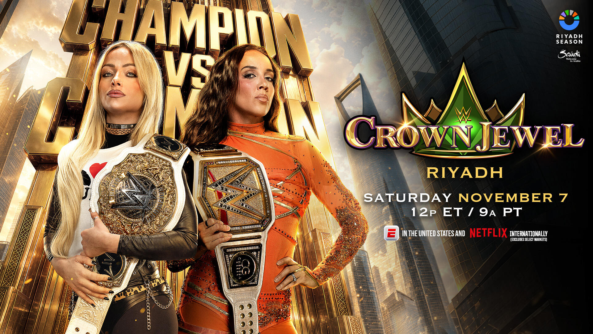 Liv Morgan vs. Chelsea Green match graphic